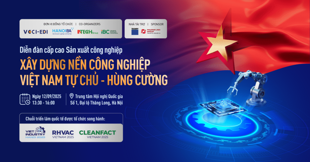 INTECH GROUP PHỐI HỢP TỔ CHỨC DIỄN ĐÀN CẤP CAO VỀ SẢN XUẤT CÔNG NGHIỆP 2025 1 Cover fb 1920x1005 VN