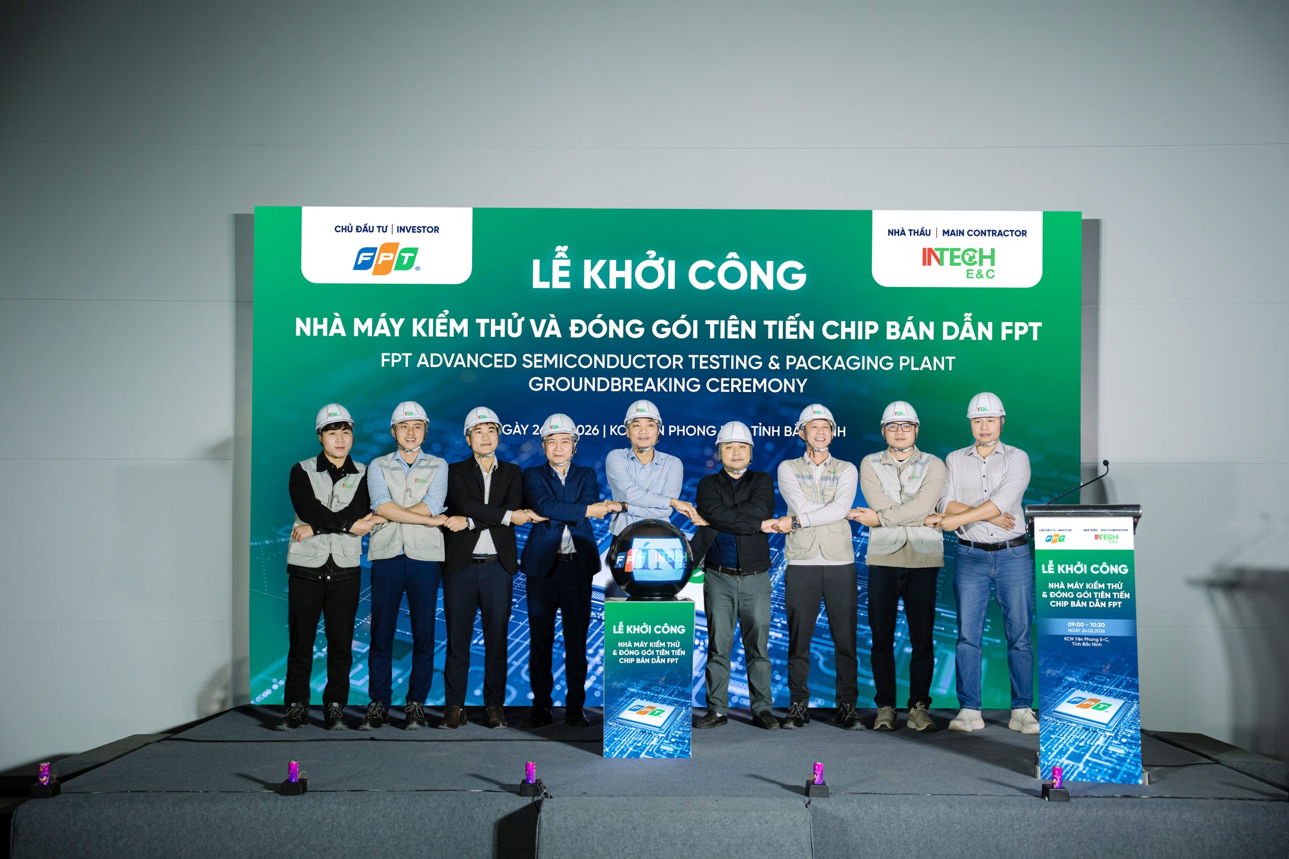 INTECH E&C triển khai hạ tầng kỹ thuật Nhà máy Kiểm thử và Đóng gói chip bán dẫn FPT tại Bắc Ninh 6 D T06650 scaled
